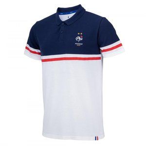 Brand New! France Football Polo shirt- 100% official. 2 World Cup stars